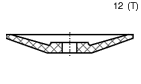 круги шлифовальные тарельчатые 12 (Т)