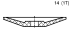 круги шлифовальные тарельчатые 14 (1Т)