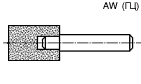 шлифовальные головки AW прямого профиля AW (ГЦ)